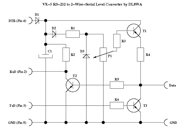 DL8WA 2-wire level converter