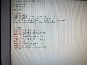 Arduino Code für den Si5351