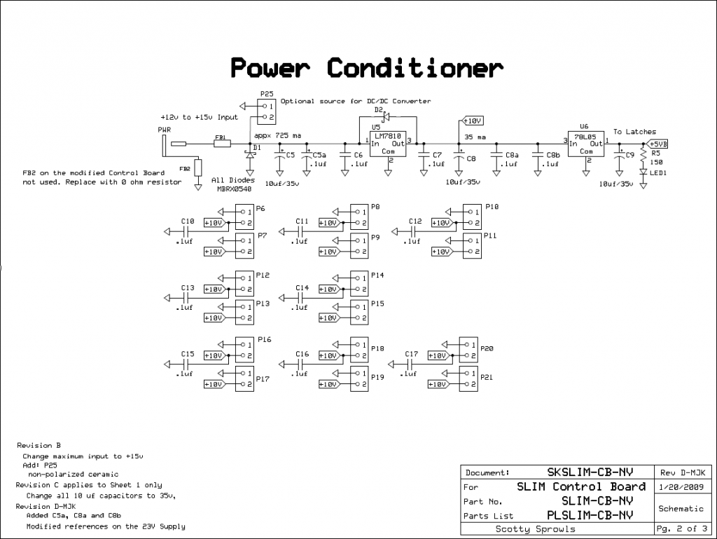 MSA Control Board - Power Conditioner