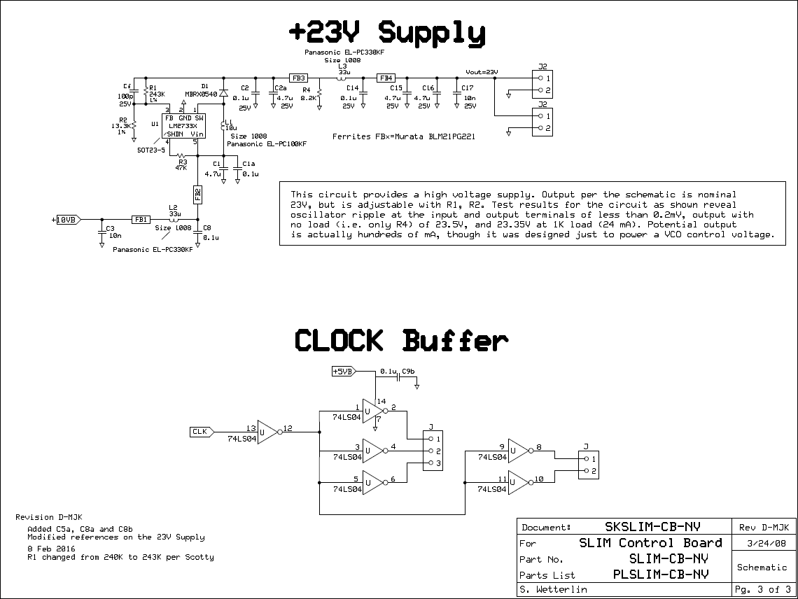 MSA Control Board - 23V Supply